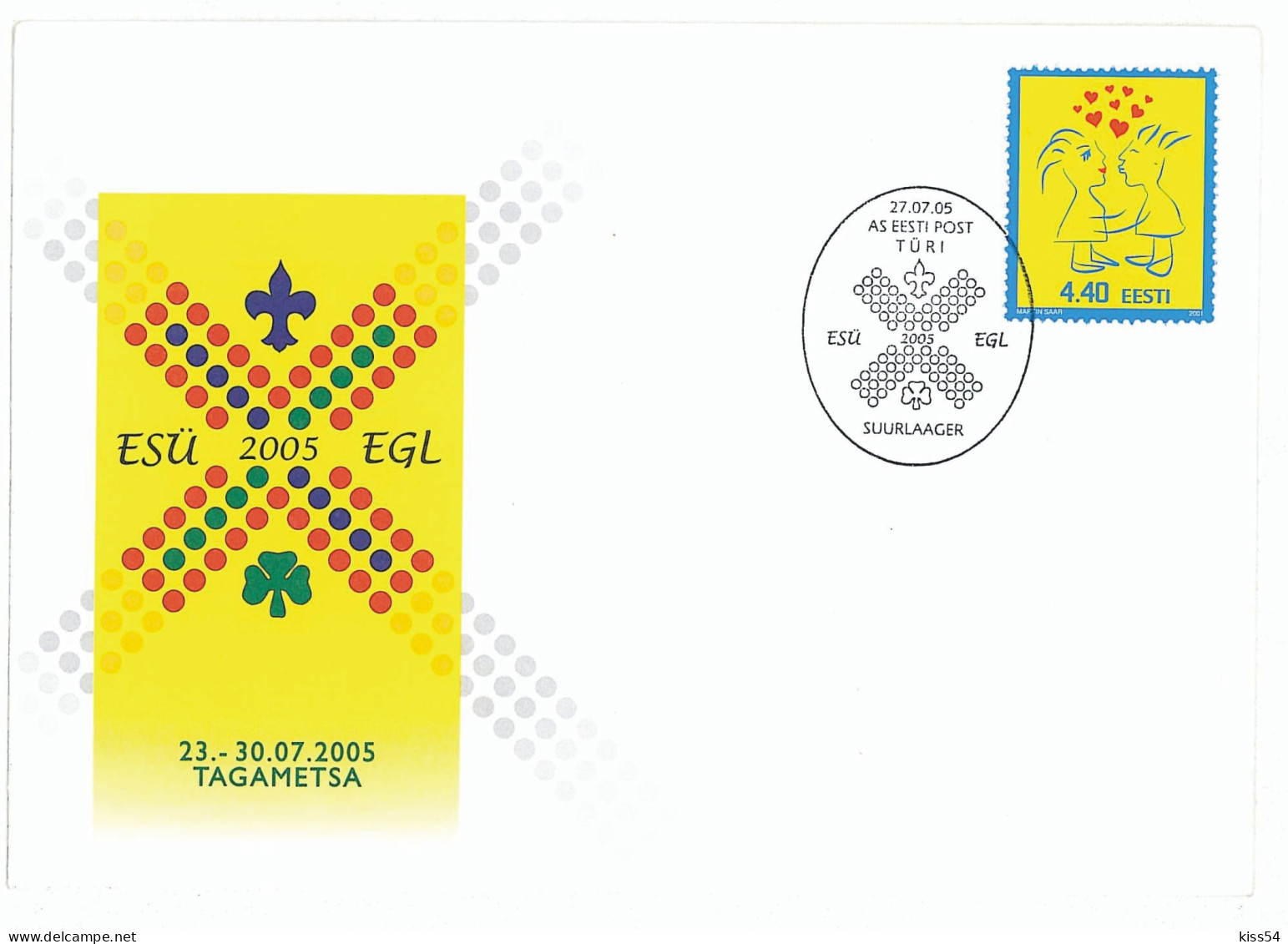 SC 18 - 684 ESTONIA, Scout - Cover - 2005 - Covers & Documents