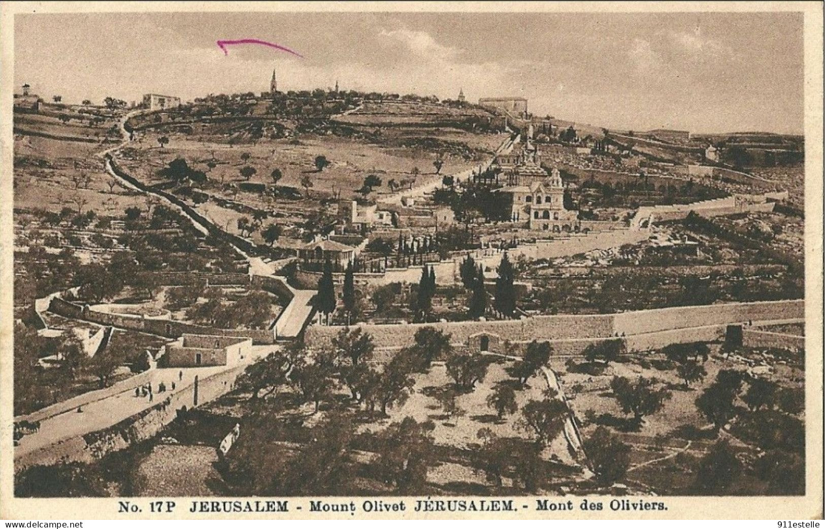 Judaica  , JERUSALEM  -  Mount Olivet - Israel