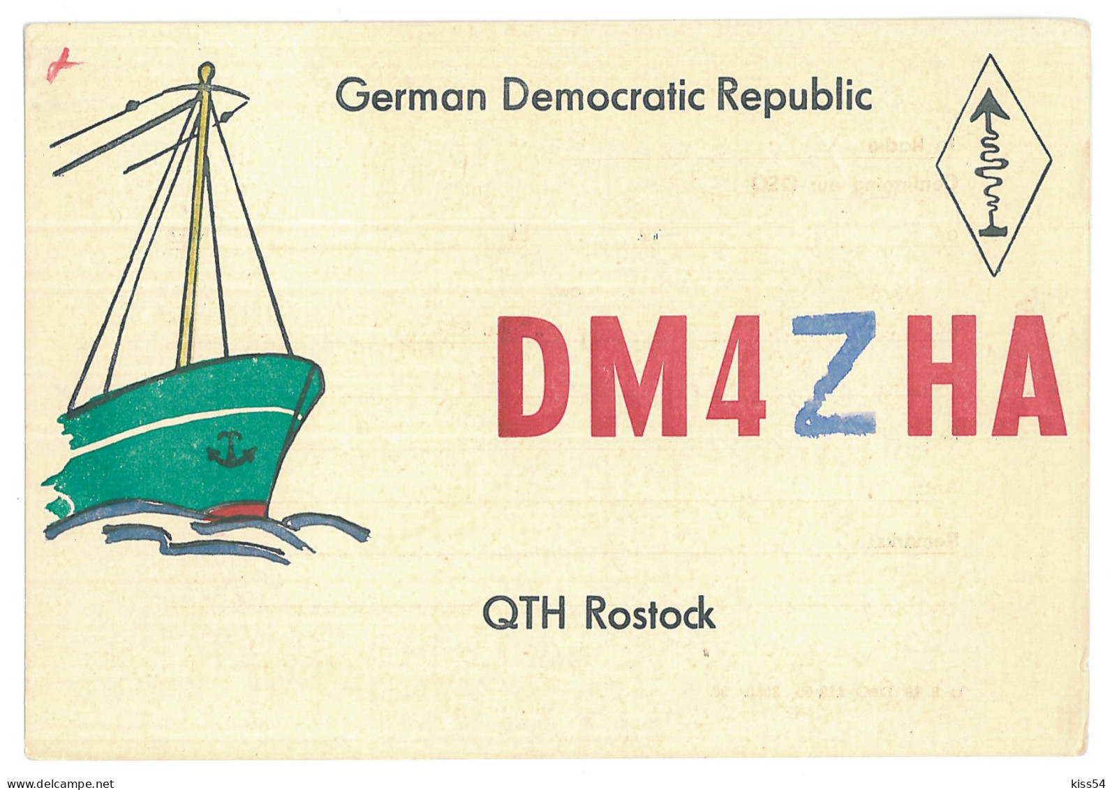 Q 32 - 361-a SHIP, German Democratic Republic - 1968 - Amateurfunk