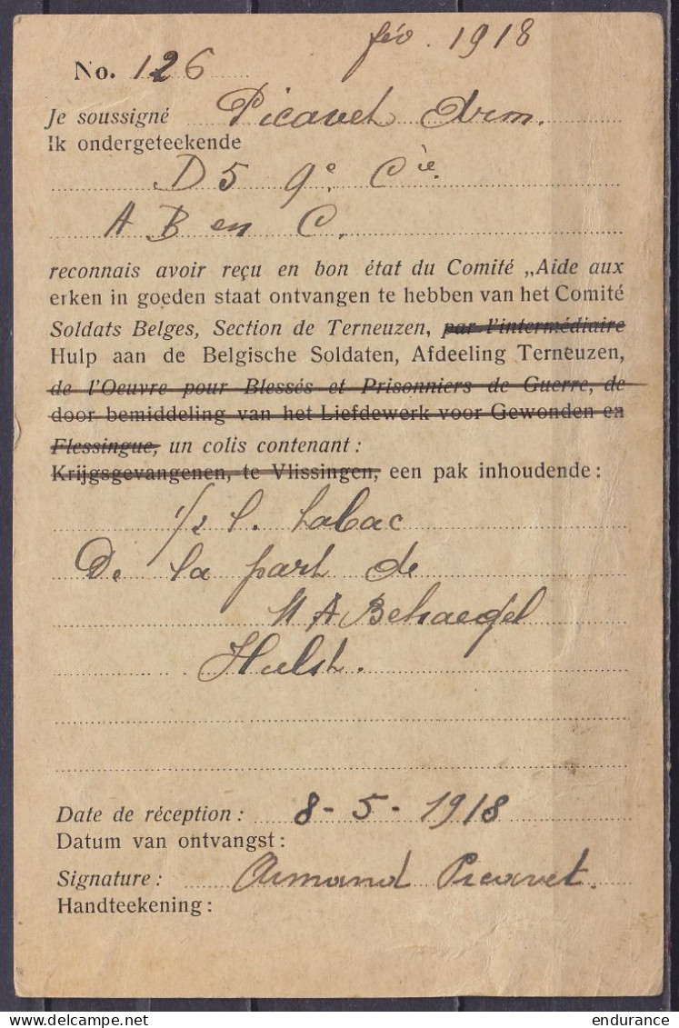 LAC Affr. N°435 Flam. HALLE (SAALE)8 /23.2.1943 Pour LODELINSART - Bande Et Cachets Censure Allemande - WW II (Covers & Documents)