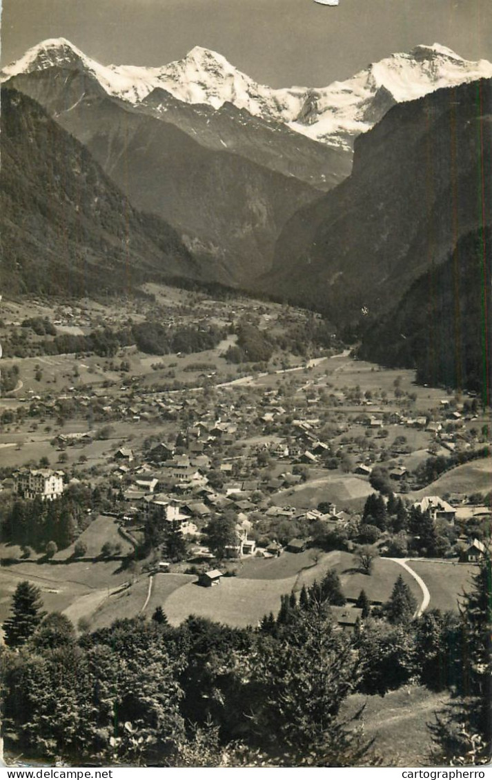 Switzerland Wilderswil General View With Eiger, Monch Und Jungfrau - Wilderswil