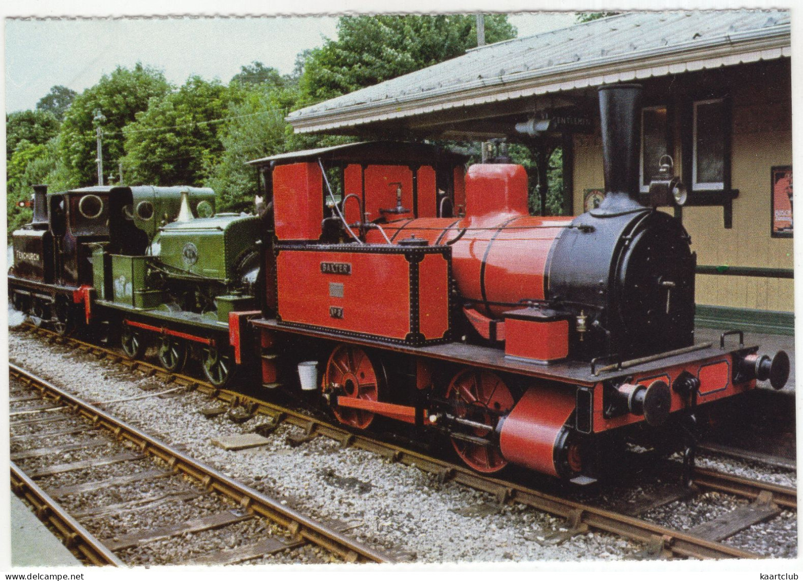 A Vintage Trio At Horsted Keynes: 'BAXTER', 'SHARPTHORN' And 'FENCHURCH' - Caval-Cade, 1982 - (U.K.) - Steamlocomotive - Stations With Trains