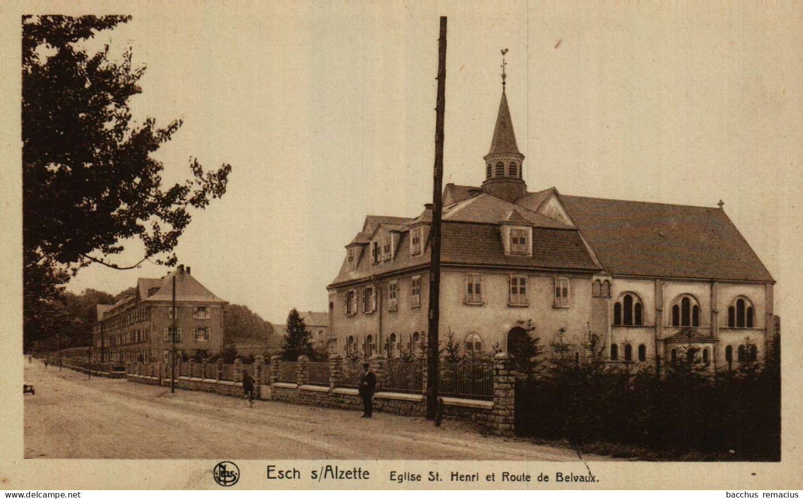 ESCH-SUR-ALZETTE - Église St.Henri Et Route De Belvaux - Esch-sur-Alzette