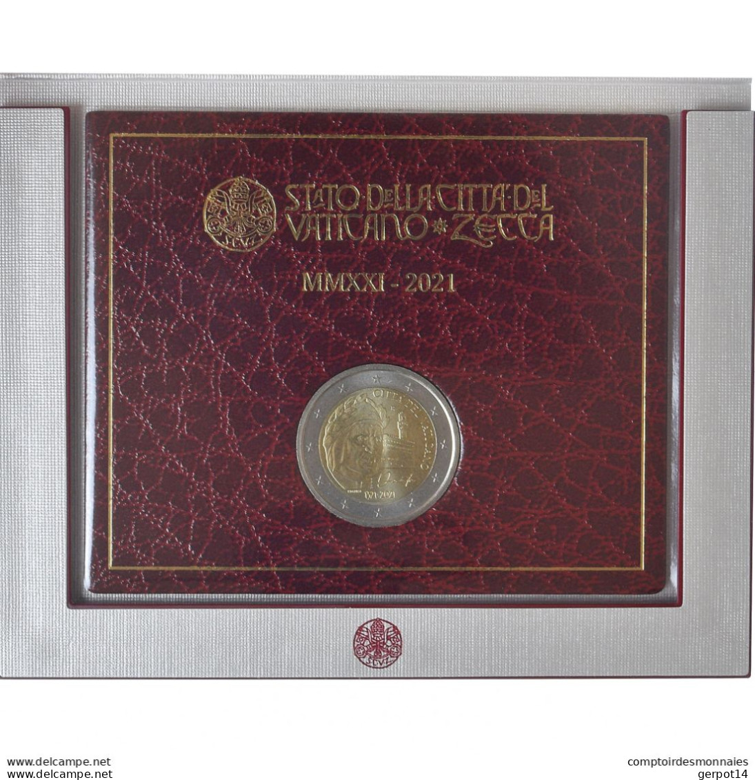 Vatican 2  Euros Commemorative 2021 Di Dante Alighieri - Vaticano (Ciudad Del)