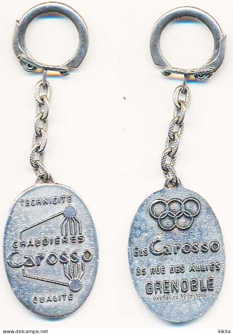 Porte-clefs Des Xèmes Jeux Olympiques D'Hiver De GRENOBLE 1968  Olympic Games 68 Chaudières CAROSSO - Sonstige & Ohne Zuordnung