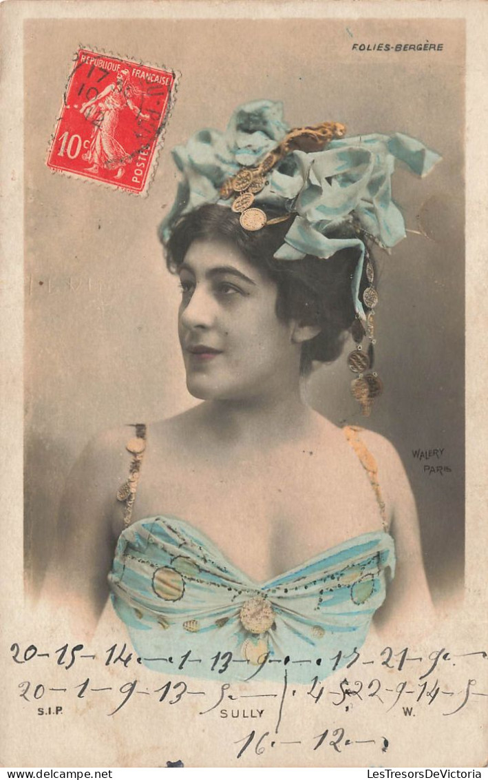 CELEBRITES - Sully - Folies-Bergère - Walery Paris - Colorisé - Carte Postale Ancienne - Donne Celebri
