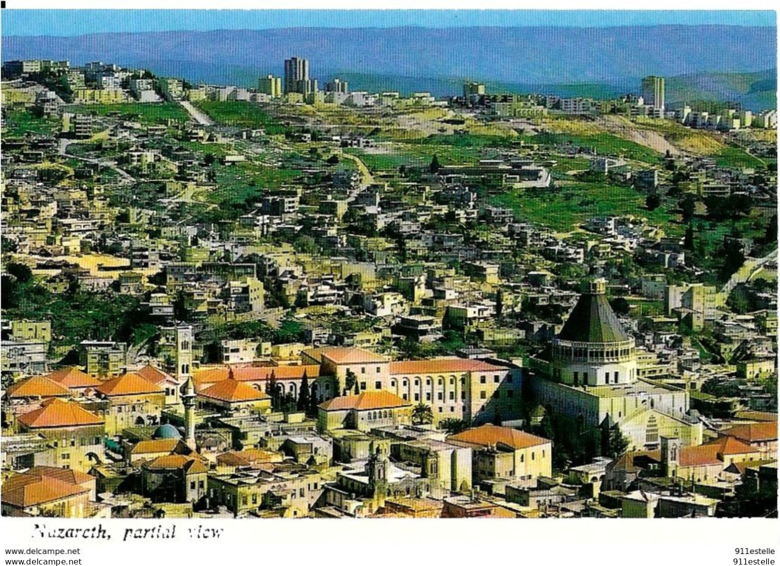 Judaica  NAZARETH  - VUE  VERS NAZARETH LE HAUT - Israel