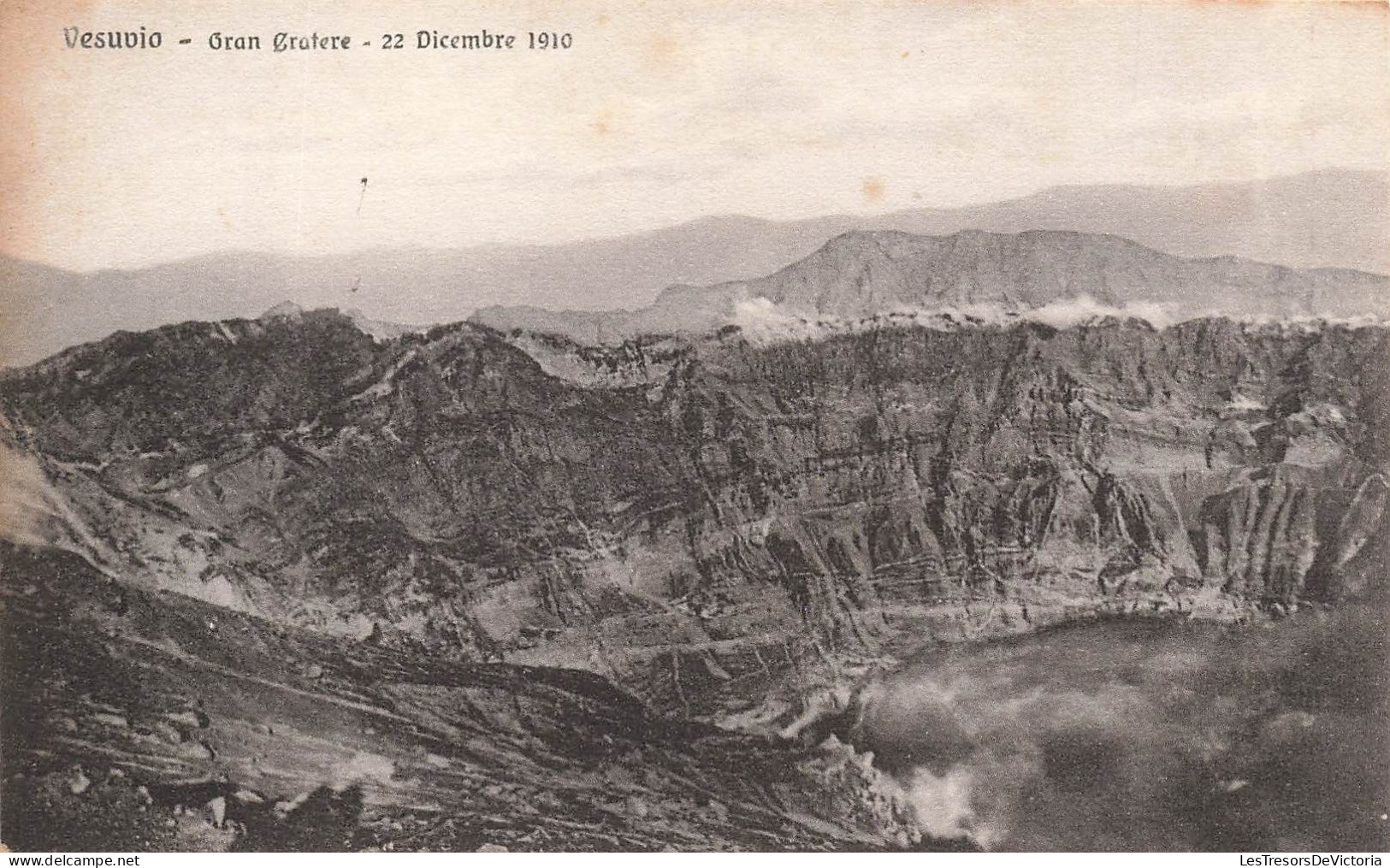ITALIE - Vesuvio - Gran Cratere - 22 Dicembre 1910 - Vue Générale D'un Grand Cratère - Carte Postale Ancienne - Napoli (Naples)