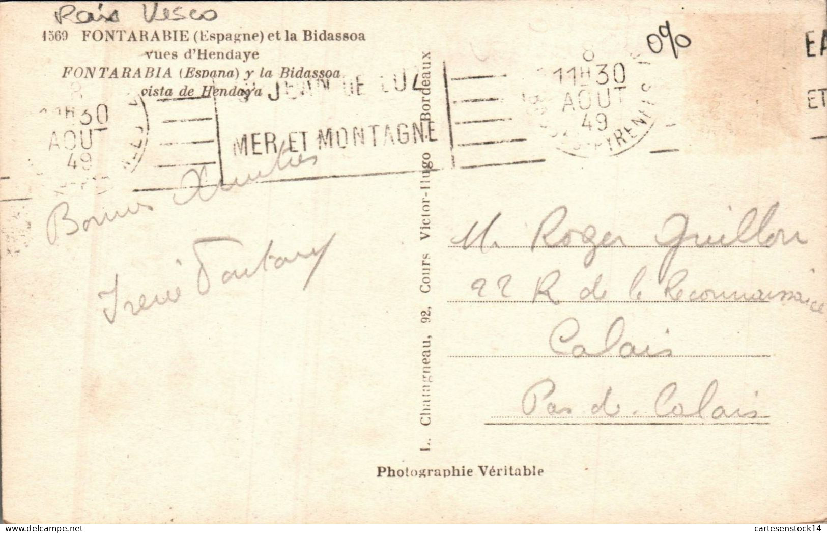 N°42323 Z -cpa Fontarabie -vues D'hendaye- - Other