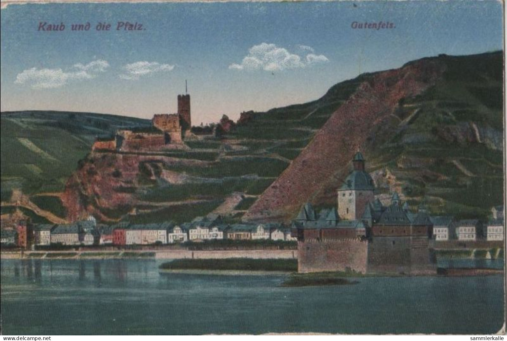 93668 - Kaub - Mit Pfalz Und Gutenfels - Ca. 1920 - Kaub