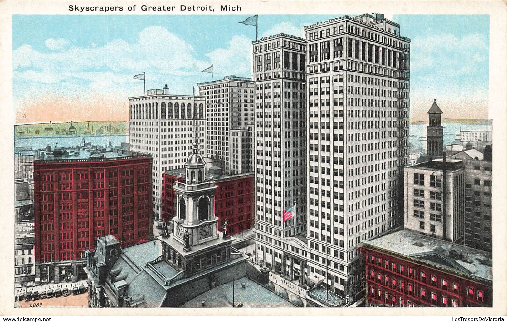 ETAS-UNIS - Skyscrapers Of Greater Detroit - Mich - Vue Panoramique Des Grattes Ciels - Carte Postale Ancienne - Detroit