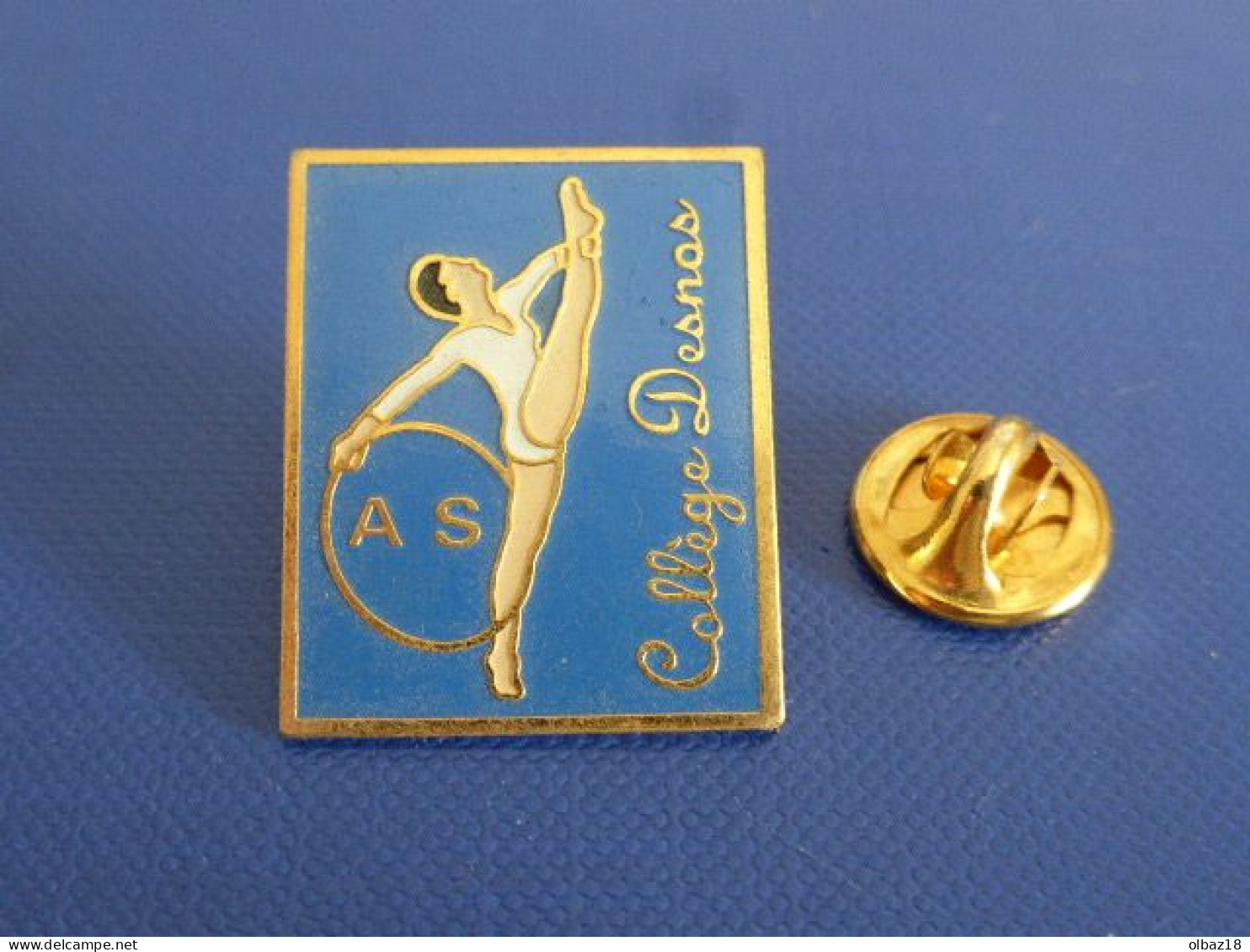 Pin's AS Collège Desnos - Association Sportive Gymnastique - école Orly Val De Marne (PU14) - Gymnastique