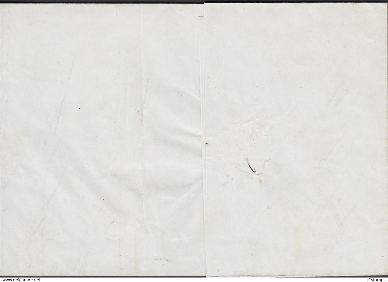 1857. DANMARK 4 Skilling (5th Print, Plate V) On Fine Small Envelope To Schleswig With Nummeral Cancel 105... - JF543824 - Schleswig-Holstein