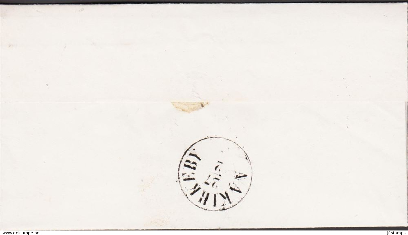 1861. DANMARK. Official. Very Beautiful Small Official Cover To Pastor Mossin, Aakirkeby Cancelled SVANEKE... - JF543830 - ...-1851 Préphilatélie