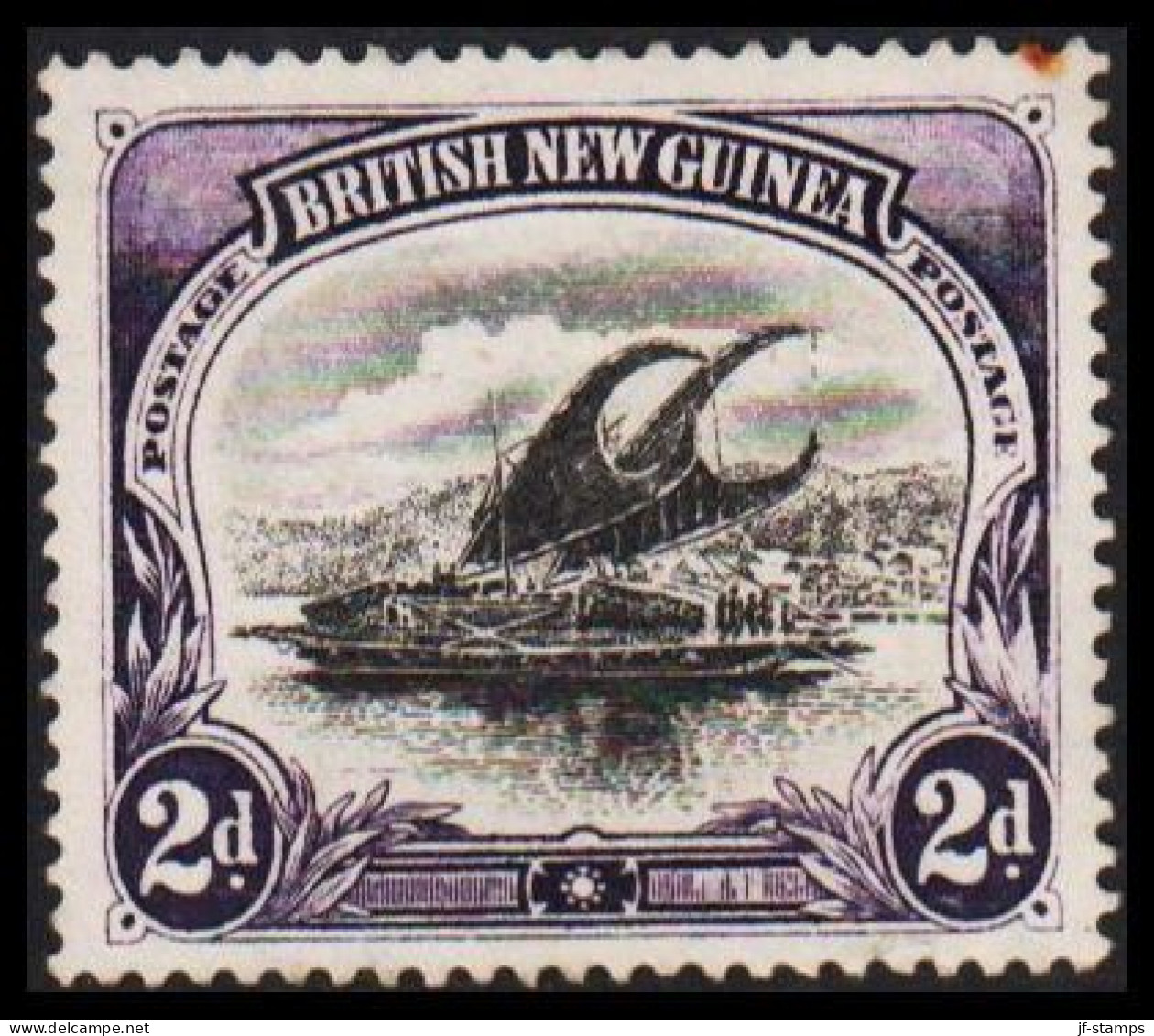 1901. BRITISH NEW GUINEA. Lakatoi.  2 D. No Gum. (Michel 3x) - JF543835 - Papua New Guinea