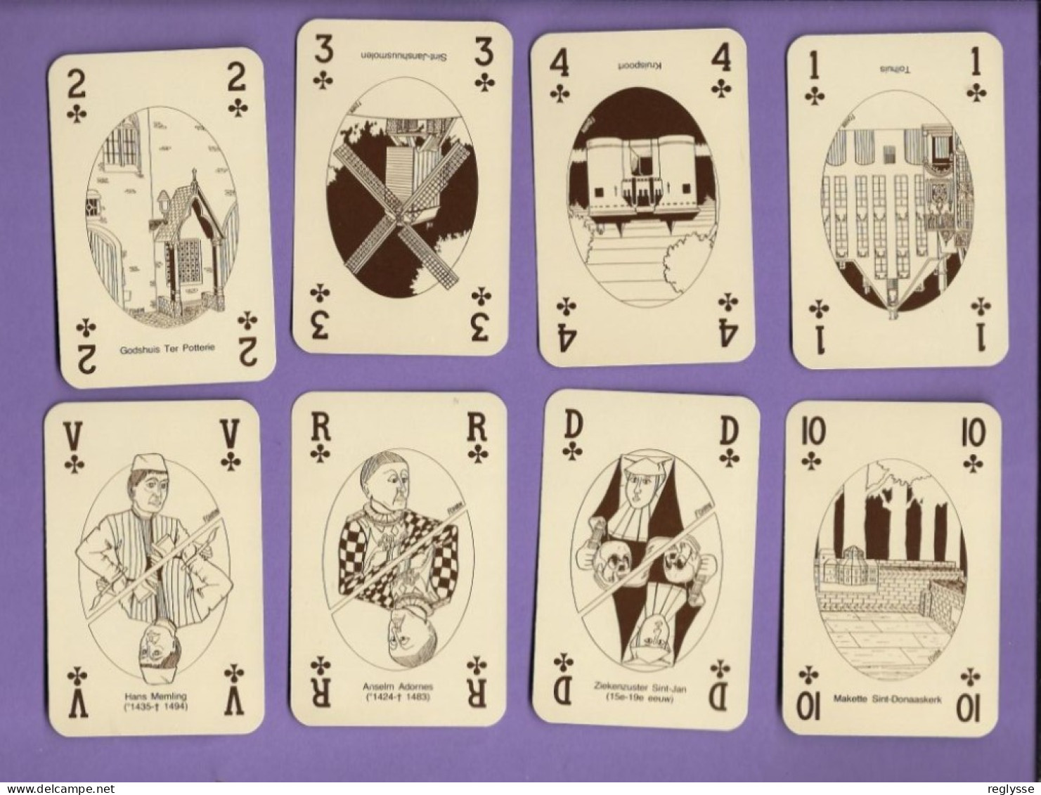 Jeu 54 Cartes Les 52 Monuments De Brugge ..jamais Joué - Kartenspiele (traditionell)