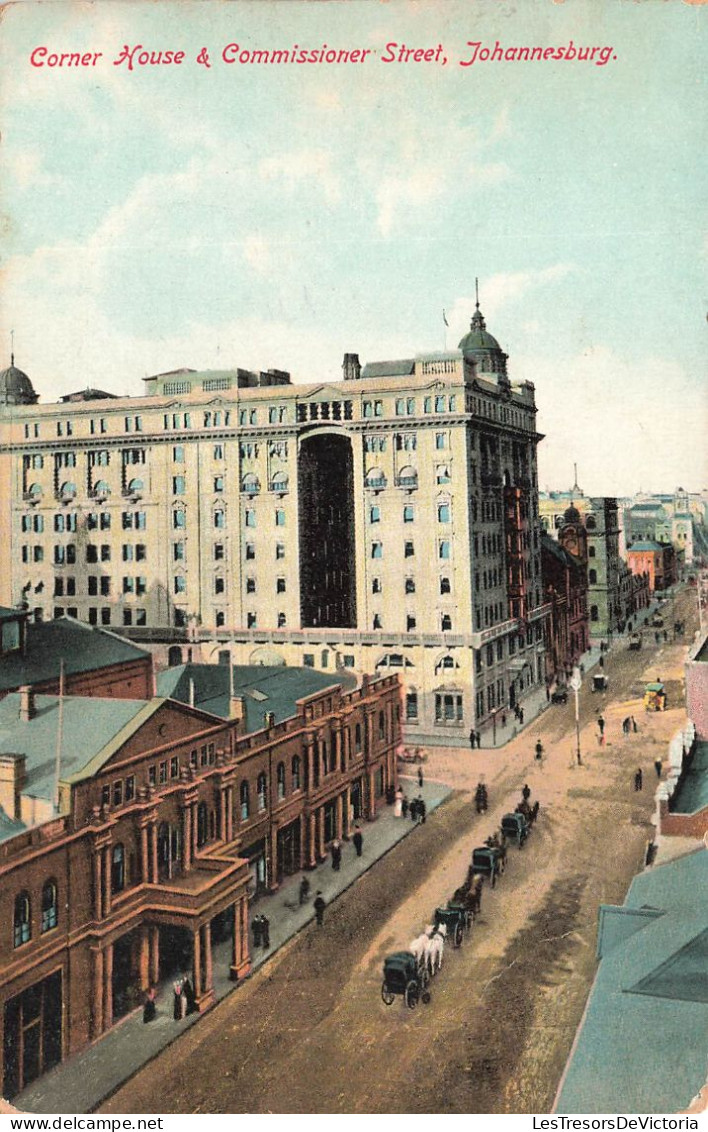 AFRIQUE DU SUD - Corner House & Commissioner Street - Johannesburg - Vue Sur Une Rue - Animé - Carte Postale Ancienne - South Africa