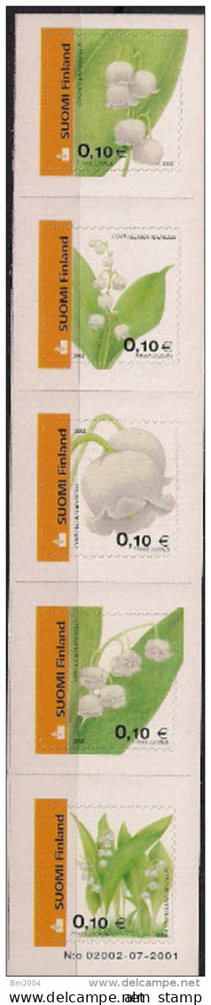 2002 Finnland Mi. 1590-9**MNH   Blumen. - Unused Stamps