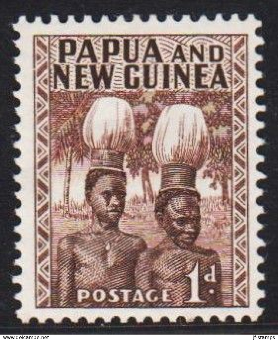 1952-1960. PAPUA & NEW GUINEA. Country Motives  1 D Never Hinged. (Michel 2) - JF543880 - Papouasie-Nouvelle-Guinée
