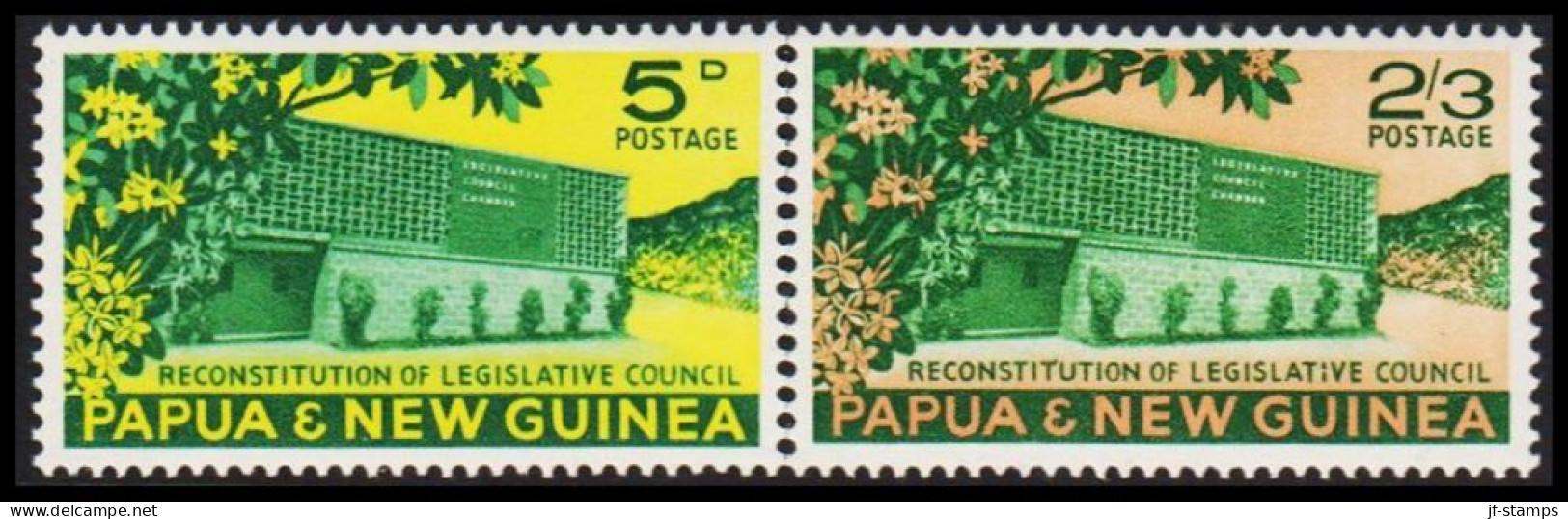 1961. PAPUA & NEW GUINEA. RECONSTITUTION OF LEGISLATIVE COUNCIL In Complete Set Never Hinge... (Michel 27-28) - JF543888 - Papouasie-Nouvelle-Guinée