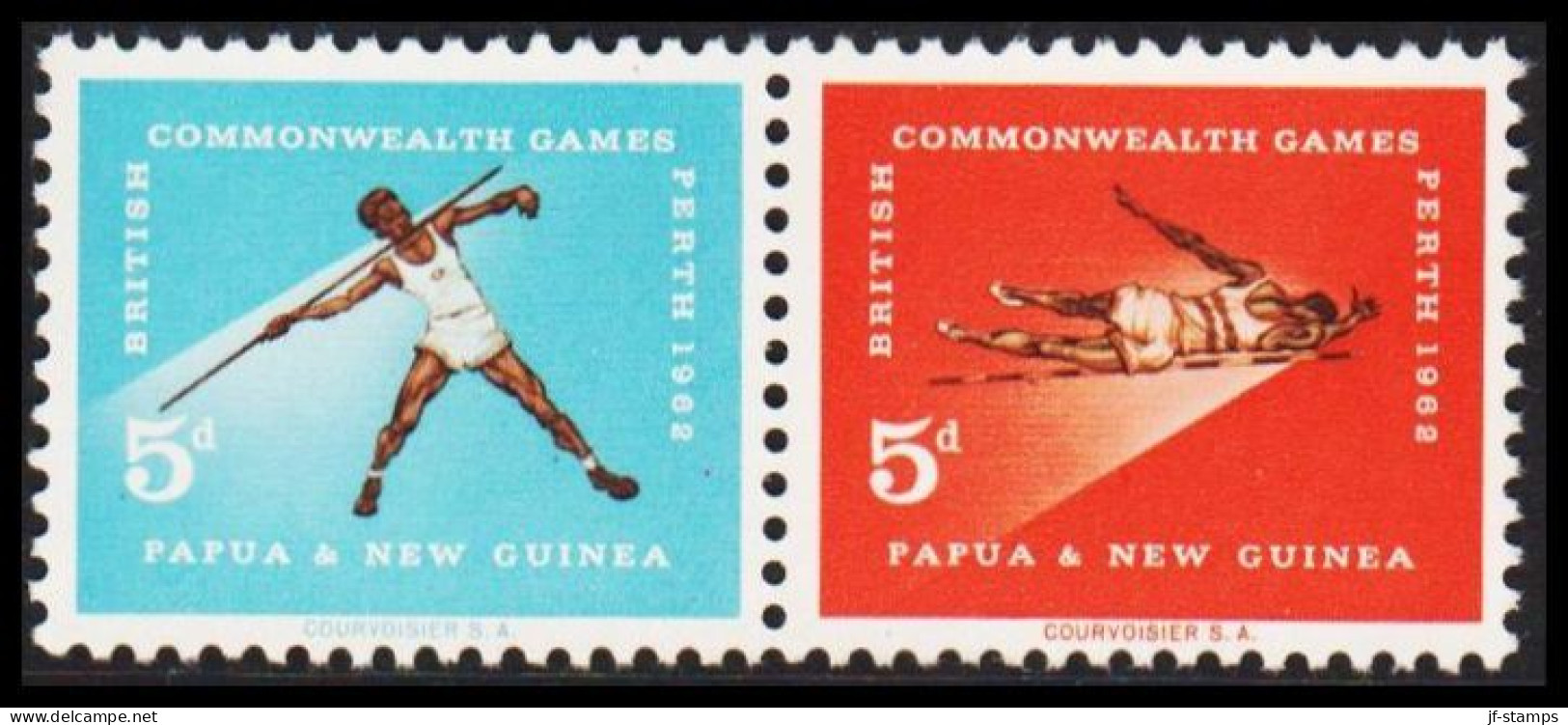 1962. PAPUA & NEW GUINEA. Commonwealth Games Pair 5 D. Never Hinged. (Michel 46-47) - JF543893 - Papouasie-Nouvelle-Guinée