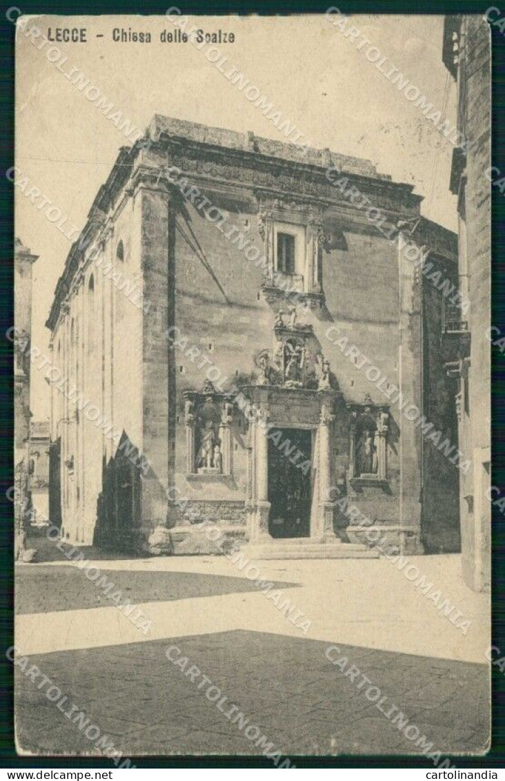 Lecce Città Chiesa Delle Scalze Cartolina RB8653 - Lecce