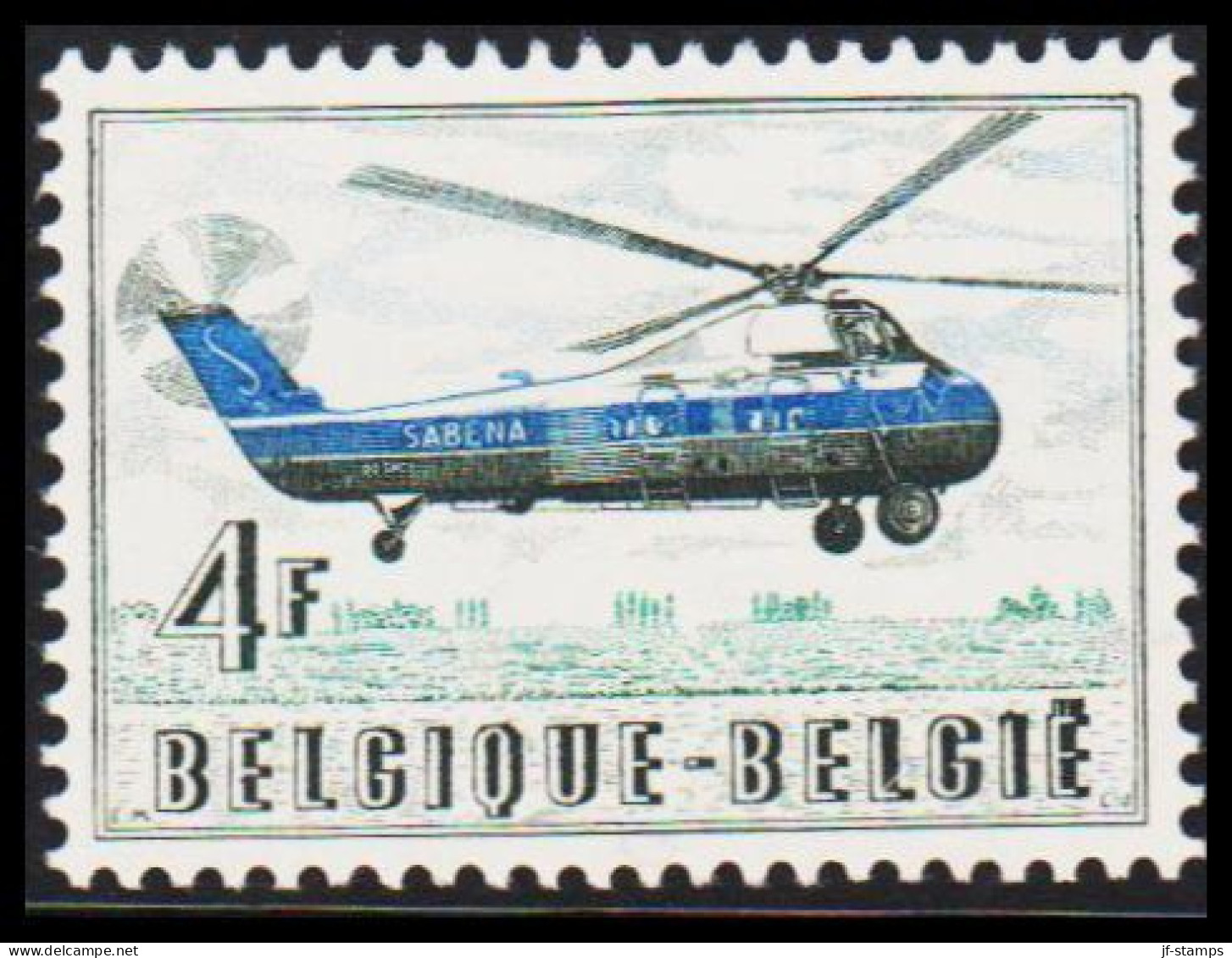 1957. BELGIE. Sikorsky S 58 Never Hinged. (Michel 1063) - JF543913 - Unused Stamps