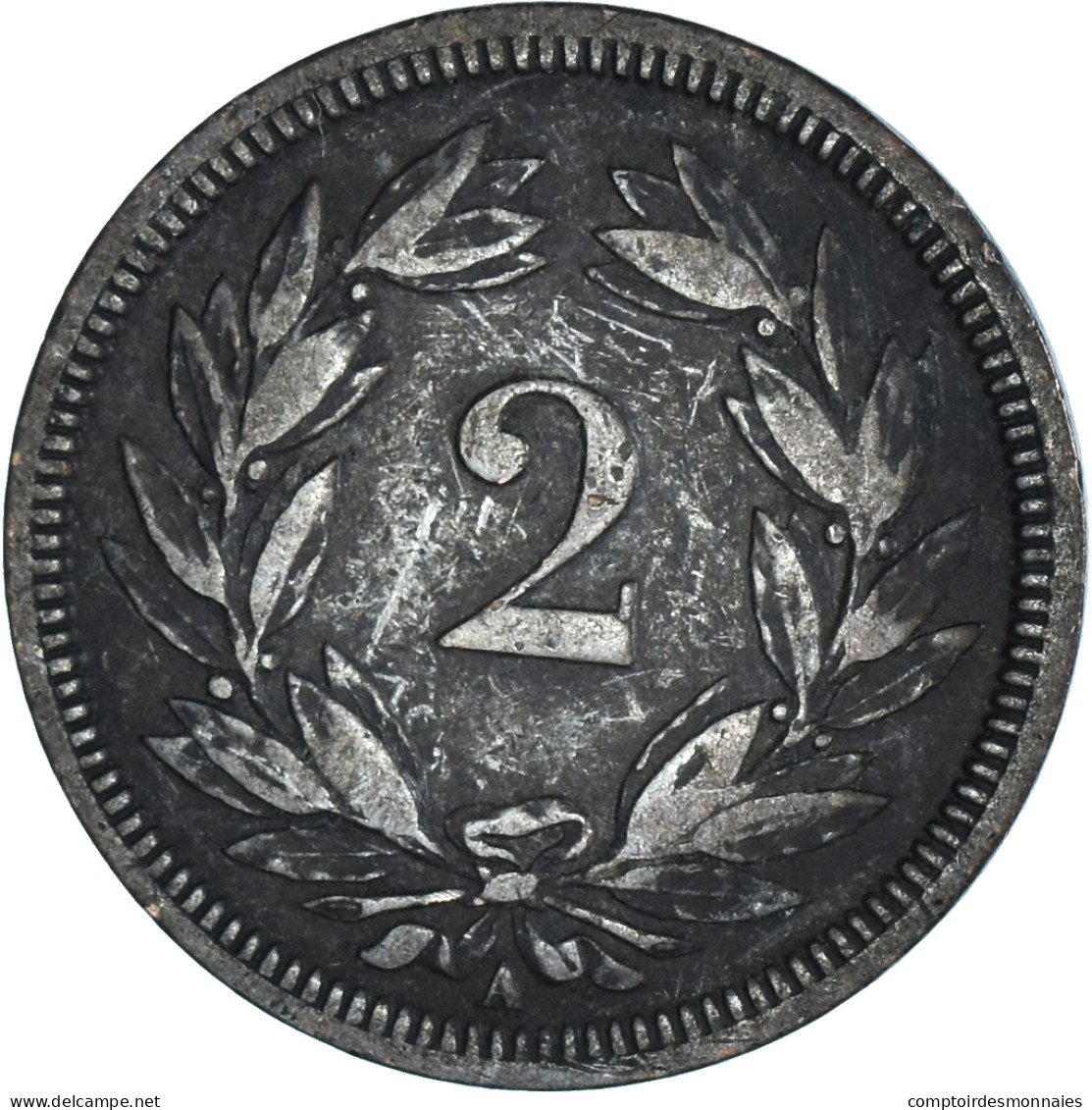 Monnaie, Suisse, 2 Rappen, 1850 - Autres & Non Classés