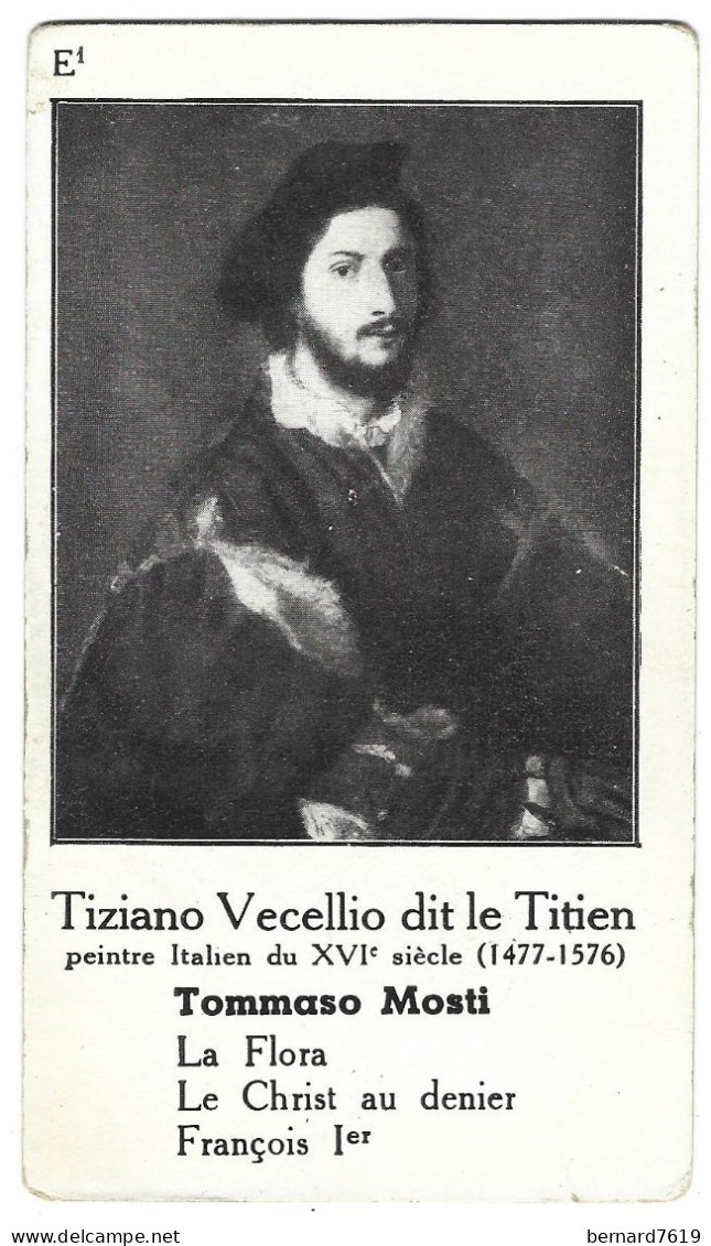 Chromo Image Cartonnee  - Histoire -  Peinture  - Tiziano Cecello Dit Le Titien -  Tommaso Mosti - Geschiedenis