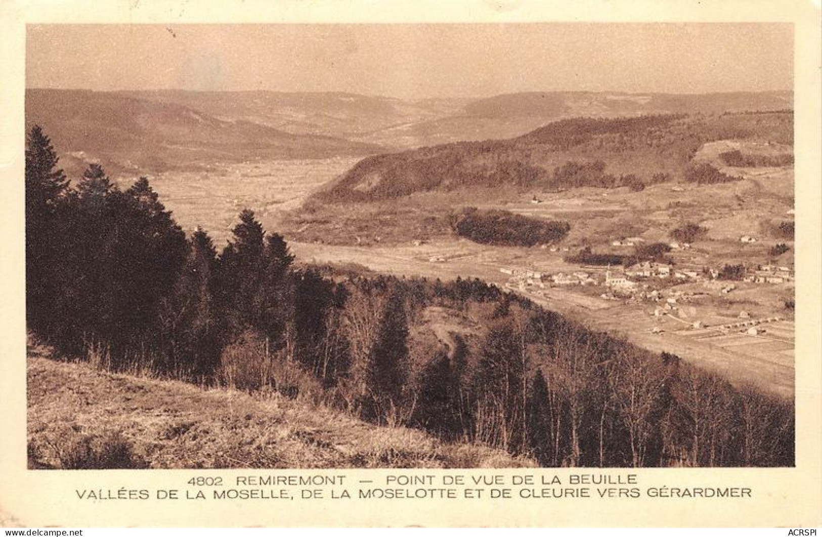REMIREMONT Point De Vue De La Beuille Vallees De La Moselle 30(scan Recto-verso) MA1771 - Remiremont