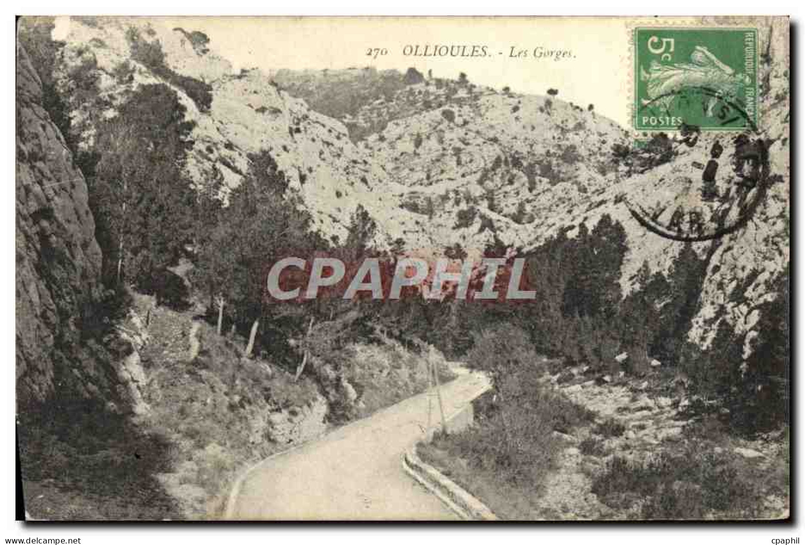 CPA Ollioules Les Gorges  - Ollioules
