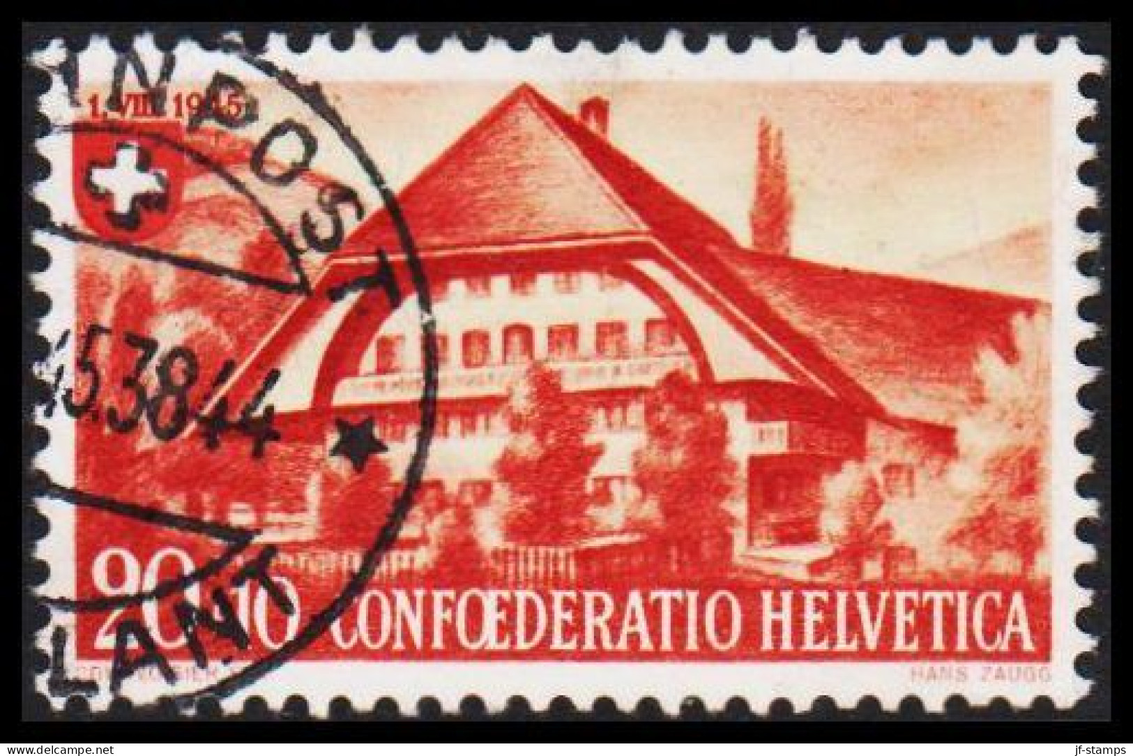 1945. HELVETIA - SCHWEIZ. PRO PATRIA 20 + 10 C. - JF543979 - Gebraucht