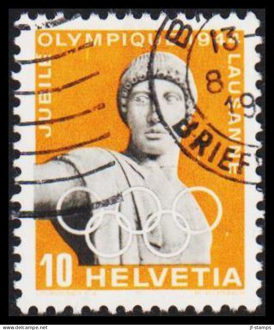 1944. HELVETIA - SCHWEIZ. 50 Years Olympic Comitee 10 C.  - JF543985 - Used Stamps