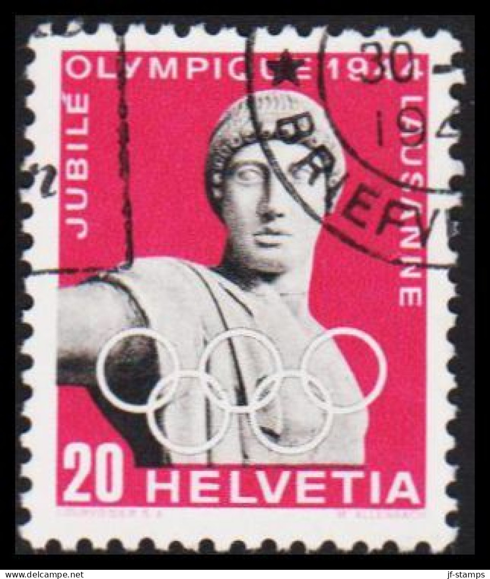 1944. HELVETIA - SCHWEIZ. 50 Years Olympic Comitee 20 C.  - JF543987 - Used Stamps