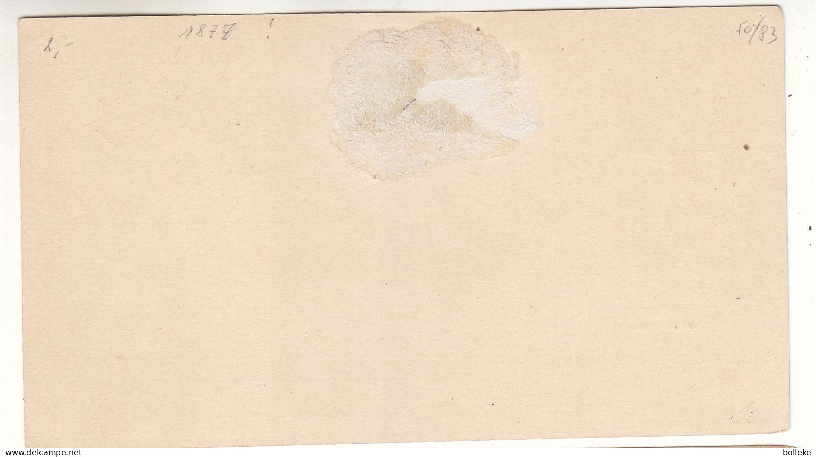 Suède - Carte Postale De 1877 - Entier Postal - - Lettres & Documents