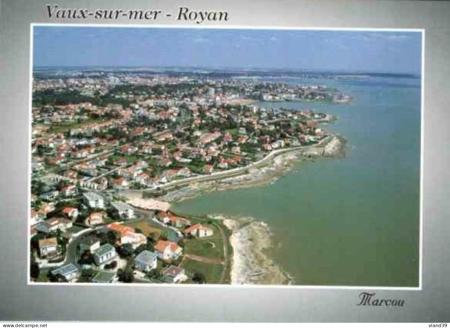 VAUX Sur MER. -  Vue Aérienne De La Cote.    Editions Michel Marcou.  - - Vaux-sur-Mer