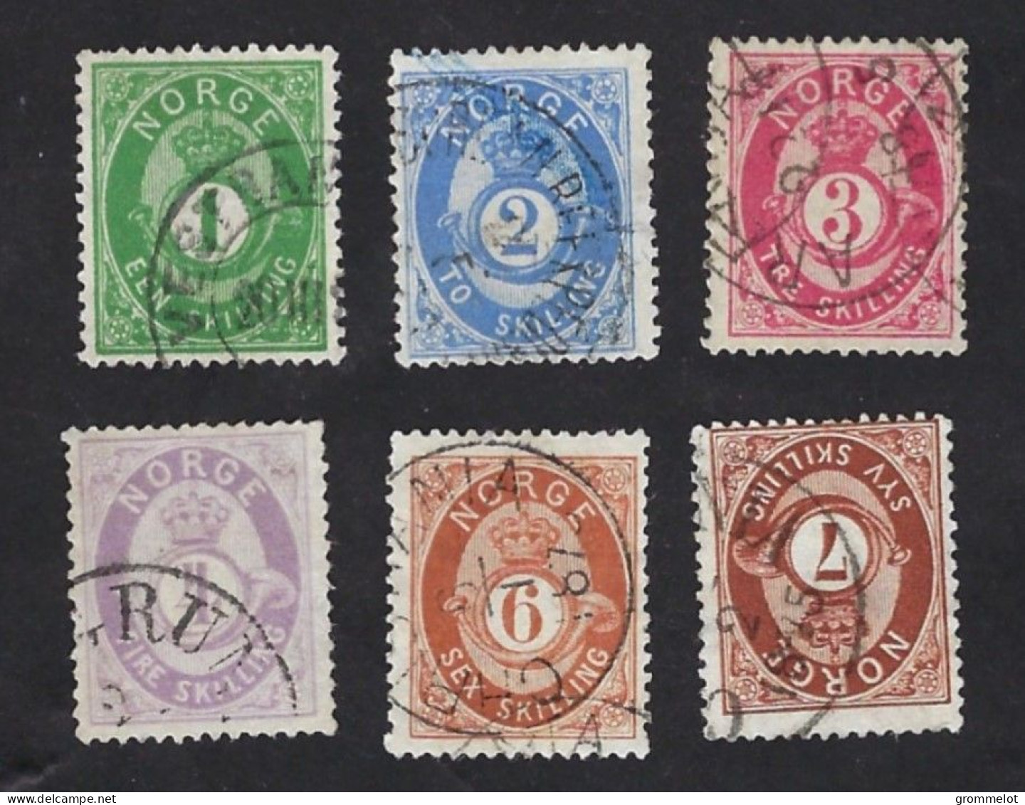 NORVEGE: YV 16/21, Perf 14 1/2-13 1/2, Oblitérés, Bonne Qualité, Good Condition - Gebraucht