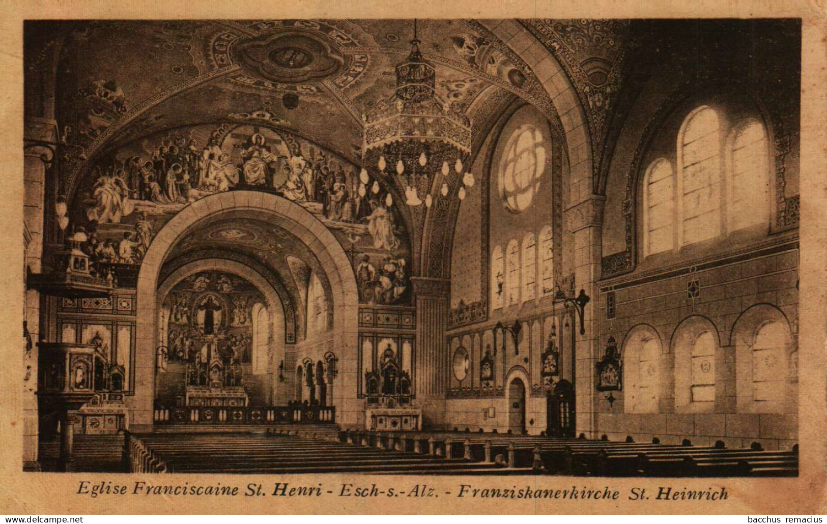 ESCH-SUR-ALZETTE - Église Franciscaine St.Henri - Franziskanerkirche St.Heinrich - Peintures De Nic.Brücher - Esch-Alzette