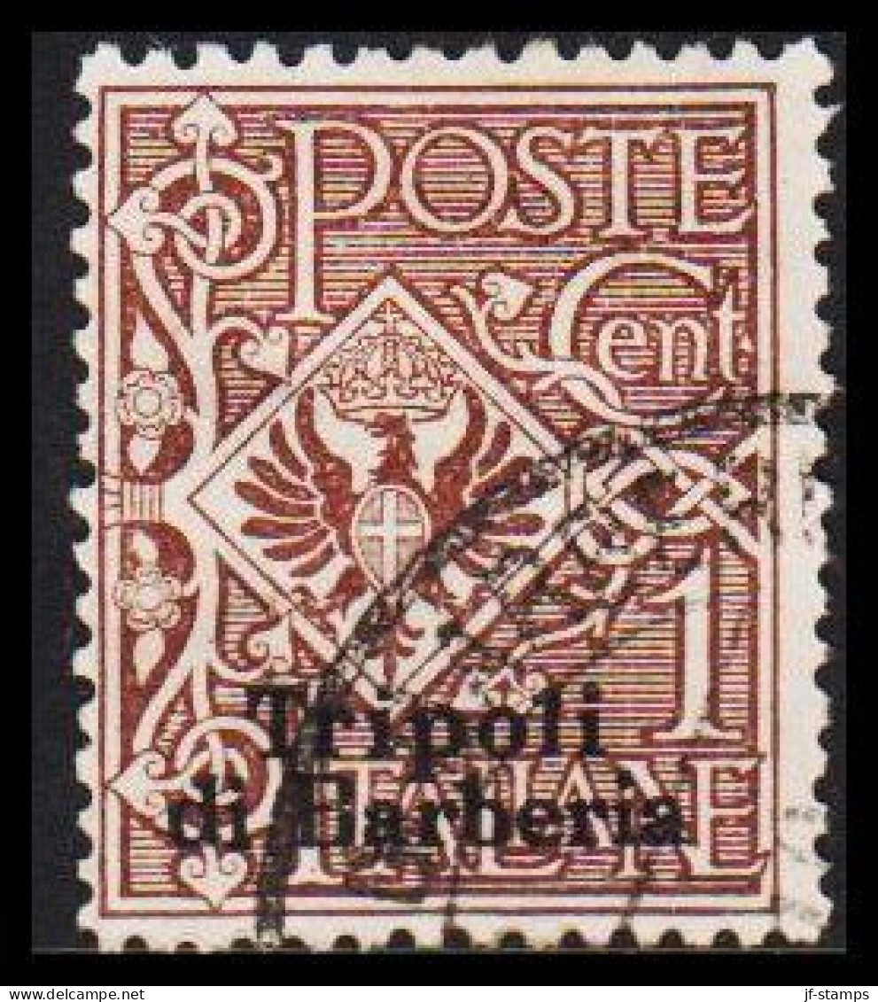 1909. TRIPOLI. Tripoli Di Barberia Overprint On CENT 1.  (Michel 1) - JF544018 - Tripolitania