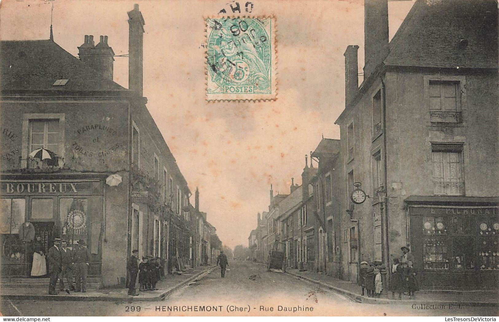 FRANCE - Henrichemont - Vue Sur La Rue Dauphine - Carte Postale Ancienne - Henrichemont