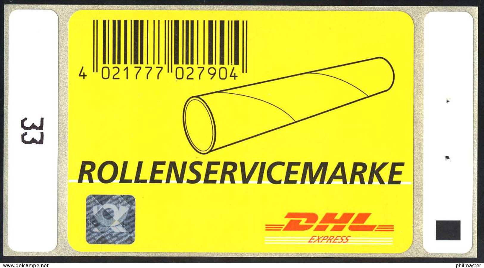 Katalognr. 2: Rollenservicemarke 2004, DHL EXPRESS, Posthornhologramm, ** - Machines à Affranchir (EMA)