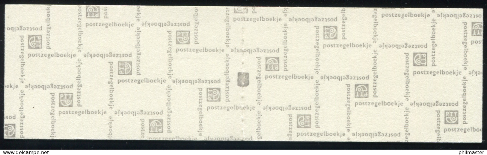 Markenheftchen 6y Königin Juliane 1972, Tarife, Kreuz Oben, PB 6-f, Mit ZB, ** - Libretti