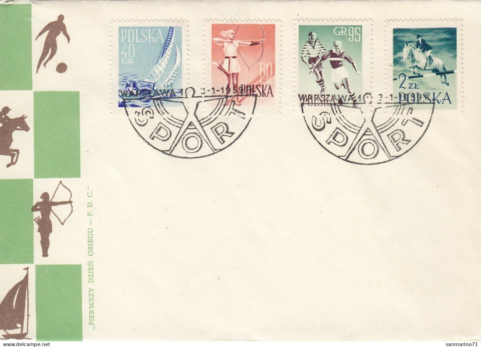 FDC POLAND 1086-1089 - FDC