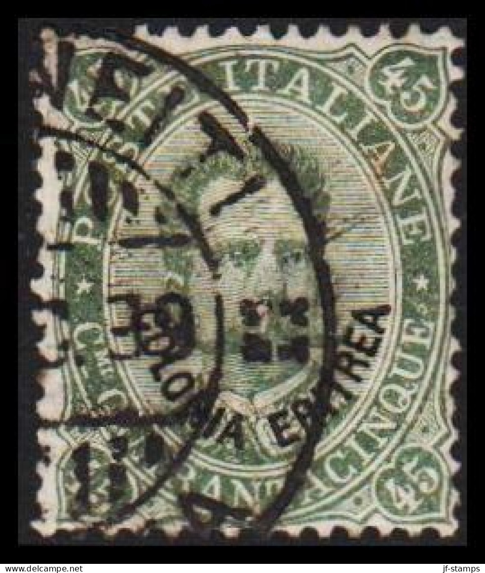 1893. ERITREA. POSTE ITALIANA COLONIA ERITREA Overprint On 45 C. Umberto I. (Michel 8) - JF544057 - Eritrea