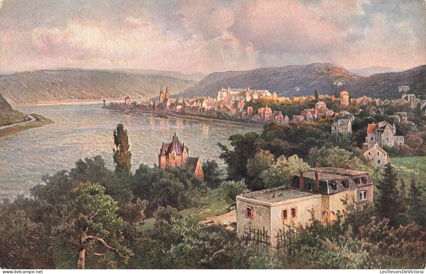 ALLEMAGNE - Boppard - Vue De La Ville - Fleuve - Maisons - Des Collines Au Loin - Carte Postale Ancienne - Boppard