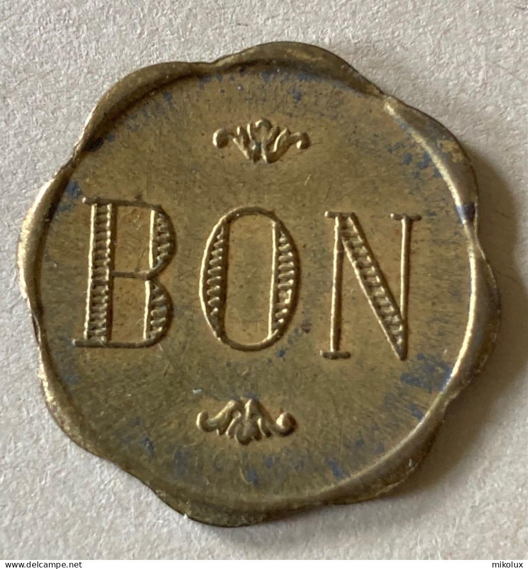 Luxembourg  Petange . Hotel Du Commerce. Eug Strommenger Kaufmann  . Jeton -Token - Bon  ( Durchmesser +- 23 Mm ) - Firma's