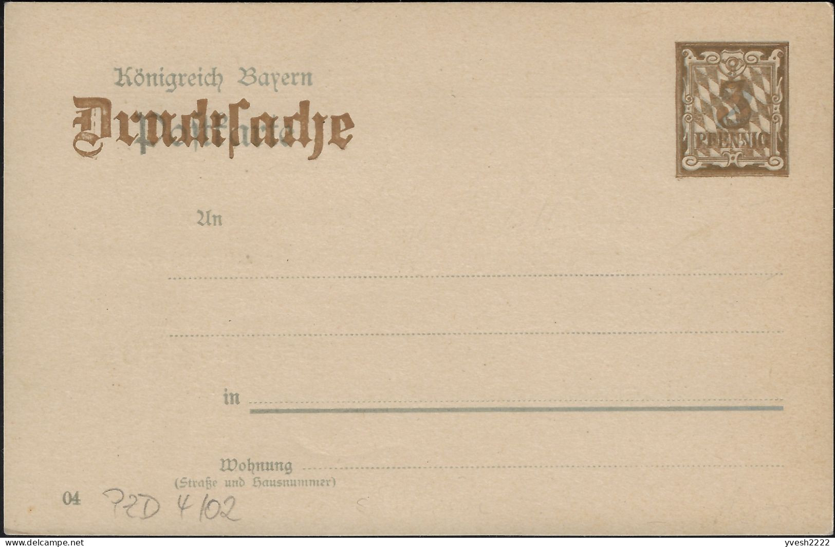 Bavière 1906. Entier Postal Timbré Sur Commande. Association D'assurance Pour Chevaux, Commission D'expertise - Cavalli