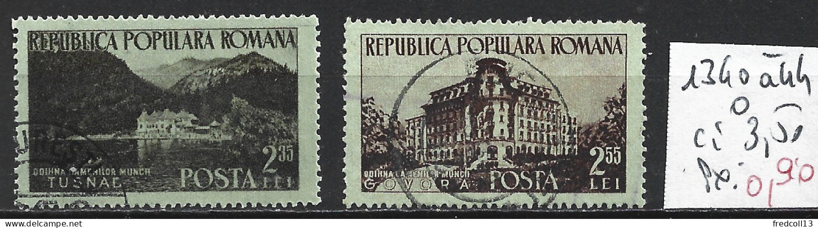 ROUMANIE 1340 à 44 Oblitérés Côte Côte 3.50 € - Used Stamps