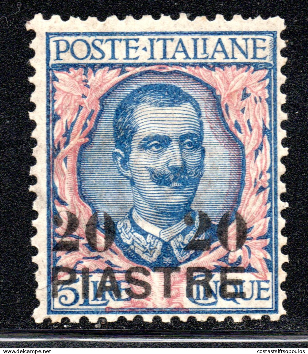 2755. ITALY,OFFICES IN TURKISH EMPIRE,1908 20P./5L. SC.20D,MNH, - Amtliche Ausgaben