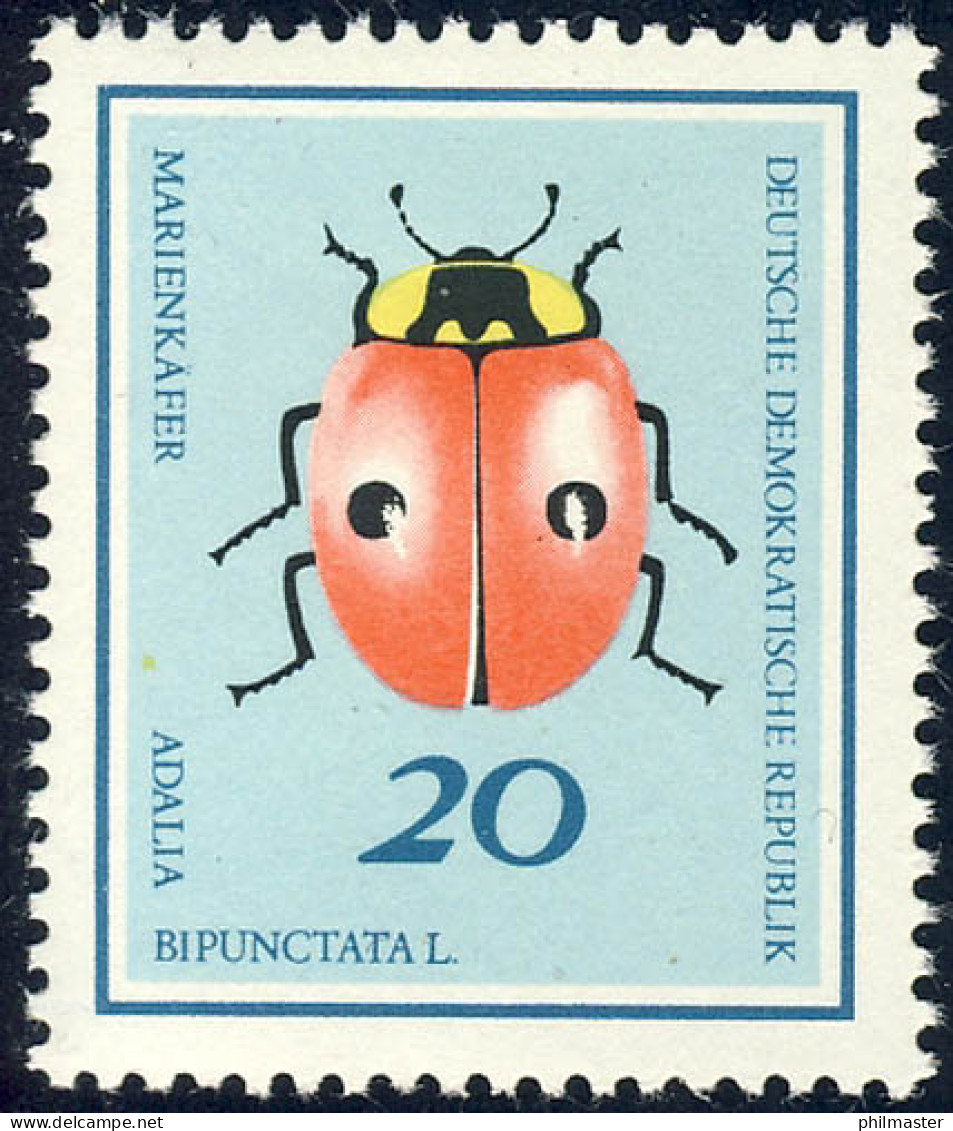 1413 Käfer Zweipunkt-Marienkäfer 20 Pf ** - Unused Stamps